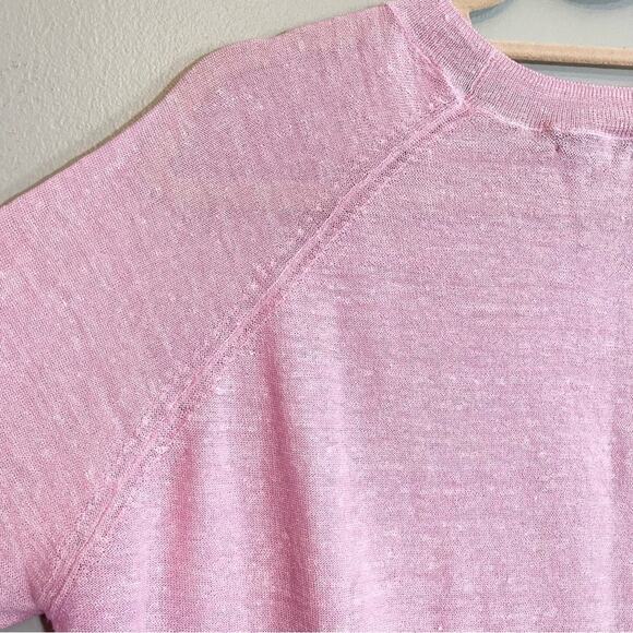 NWT J Crew Lilac Wool Linen Blend Sweater Size M - Picture 4 of 12